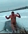Naked Ice Bath Lad