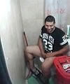Latino Man In The Toilet