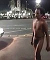 Naked Latino Man In The Street