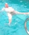 High Pitch Jumps In The Pool Naked
