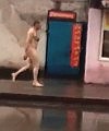 Naked Russian Man In The Street