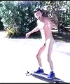 Man Skating Naked