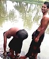 Indian Lads In Lake