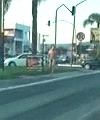 Naked Man Walking Naked Down In The Street