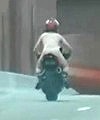 Naked Motorcycle Wheelie