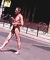 Russian Man Crossing