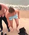 Lads Skinny Dip At The Beach