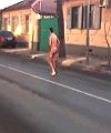 Naked Russian Street Man