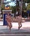 Naked Running Lads