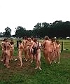 Naked Group In A Field