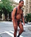 Black Man Walking Naked