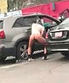 Naked By The Car 