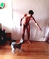 Naked With A Dog